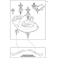 GTX 36H - 2021-2022 - 2T0440447/AT8 - Atco Ride On Mower Cutting Deck Diagram