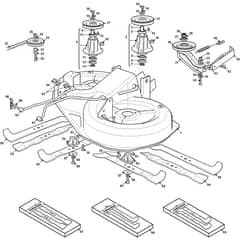 GTX 36H - 2021-2022 - 2T0440447/AT8 - Atco Ride On Mower Cutting Plate Diagram