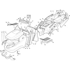 GTX 40H - 2022-2023 - 2T0950647/AT2 - Atco Ride On Mower Body Diagram