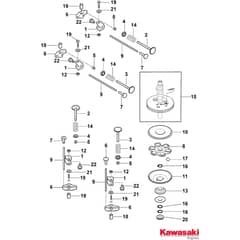 GTX 40H - 2022-2023 - 2T0950647/AT2 - Atco Ride On Mower Camshaft Diagram