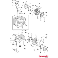 GTX 40H - 2022-2023 - 2T0950647/AT2 - Atco Ride On Mower Crankcase Diagram