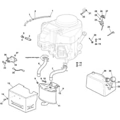 GTX 40H - 2022-2023 - 2T0950647/AT2 - Atco Ride On Mower Engine Diagram