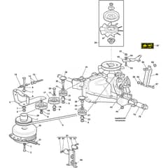 GTX 40H - 2022-2023 - 2T0950647/AT2 - Atco Ride On Mower Transmission Diagram