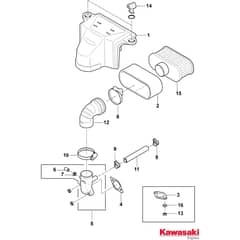 GTX 48HR - 2021 - 2T1925647/AT1 - Atco Ride On Mower Air Filter Diagram