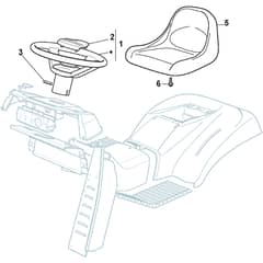 GTX 48HR - 2021 - 2T1925647/AT1 - Atco Ride On Mower Seat Diagram