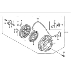 Belle Honda GX120 UT2 - Recoil Starter