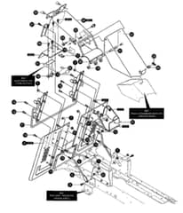 Hayter Heritage H15-40 - 145S (145S001001 - 145S099999) - Rear Chassis Assembly