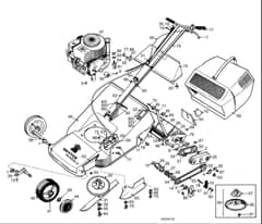 Hayter Harrier 19 - 083 (083-42199 - 083-54025) - Mainframe Assembly