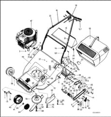 Hayter Harrier 2 19 - 216 (216-80301 - 216-99999) - Mainframe Assembly