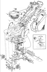 Hayter Harrier 41 AD - 411A (411A001001 - 411A099999) - Mainframe Assembly