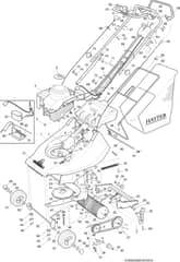 Hayter Harrier 41 AD ES - 307A (307A001001 - 307A099999) Mainframe Assembly