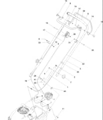 Hayter Harrier 41 Autodrive VS - 375A (408972330 - 999999999) - Handlebar - Controls