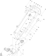 Hayter Harrier 41 Autodrive VS ES B&S - 376A (400000000 - 401999999) - Handlebar - Controls