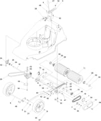 Hayter Harrier 41 Autodrive VS ES B&S - 376A (400000000 - 401999999) - Traction - Suspension - Hoc