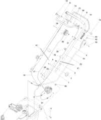 Hayter Harrier 41 Autodrive VS ES B&S - 376B (407000000 - 999999999) - Handlebar - Controls