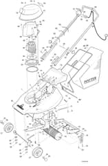 Hayter Harrier 41 Electric - 311A (311A001001 - 311A099999) Mainframe Assembly