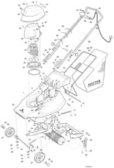 Hayter Harrier 41 Electric - 311C (311C001001 - 311C099999) Mainframe Assembly