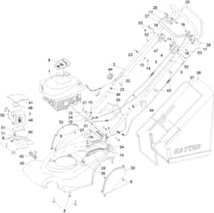 Hayter Harrier 41 ES VS - 412H (412H316000101 - 412H316999999) - Upper Mainframe