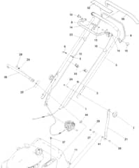 Hayter Harrier 41 Pro Autodrive FS - 379B (409296488 - 999999999) - Handlebar - Controls