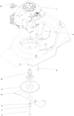 Hayter Harrier 41 Push B&S - 374A (407000000 - 410999999) - Engine - Blade