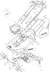 Hayter Harrier 41 Special Edition - 308T (308T005733 - 308T099999) Mainframe Assembly