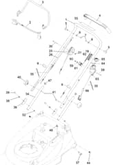 Hayter Harrier 48 Autodrive 60V - 477A (410380787 - 999999999) - Handelbar - Controls