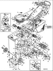 Hayter Harrier 48 Autodrive ES - 481C (481C001001 - 481C099999) - Main Assembly