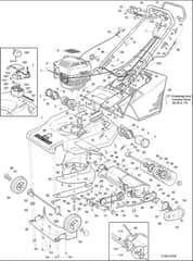 Hayter Harrier 48 Autodrive ES - 481A (481A001001 - 481A099999) - Parts Assembly