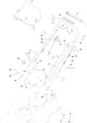 Hayter Harrier 48 Autodrive VS ES - 476A (409035297 - 999999999) - Handlebar - Controls