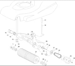 Hayter Harrier 48 Pro - 496H (315000001 - 315999999) - Rear Roller Frame