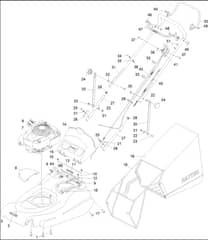 Hayter Harrier 48 Pro - 496J (400000000 - 401999999) - Upper Mainframe