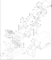 Hayter Harrier 48 Pro - 496J (402000000 - 999999999) - Upper Mainframe