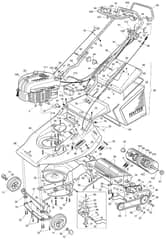 Hayter Harrier 56 AD ES - 341C (341C001001 - 341C099999) - Mainframe Assembly