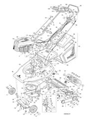 Hayter Harrier 56 AD ES - 341A (341A001001 - 341A099999) - Mainframe Assembly