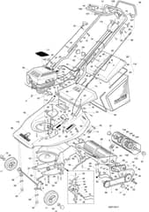 Hayter Harrier 56 AD ES - 341T (341T004964 - 341T099999) - Mainframe Assembly