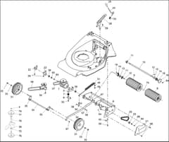 Hayter Harrier 56 Autodrive VS - 574A (404000000 - 404999999) - Traction - Suspension - - Hoc