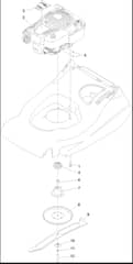 Hayter Harrier 56 Pro - 566J (402000000 - 999999999) - Engine - Blade