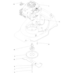Hayter Harrier Harrier 41 - 374A (413000000 - 414999999) Engine and Blade