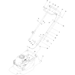 Hayter Harrier Harrier 41 - 374A (415000000 - 419999999) Handlebar and Controls