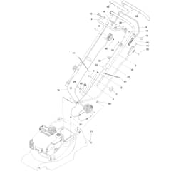Hayter Harrier Harrier 41 - 376B (418000101 - 419999999) Handlebar and Controls