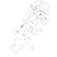 Hayter Harrier Harrier 41 - 377A (414167277 - 419999999) Handlebar and Controls