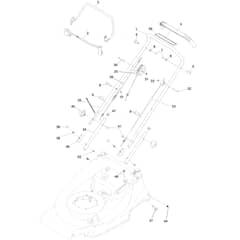 Hayter Harrier Harrier 48 - 474B (416767464 - 418852140) Handlebar and Controls