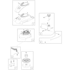 Hayter Harrier Harrier 48 - 474B (416767464 - 418852140) Shroud, Flywheel and Fuel Tank