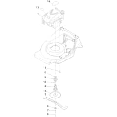 Hayter Harrier Harrier 56 - 574B (418000101 - 419999999) Engine and Blade