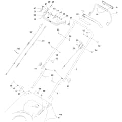 Hayter Harrier Harrier 56 - 575A (412399356 - 419999999) Handlebar and Controls