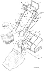 Hayter Hawk AD - 312N (312N001001 - 312N099999) - Upper Mainframe Diagram