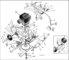 Hayter Hawk Major - 060T (060T001662 - 060T099999) - Mainframe Assembly