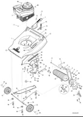 Hayter Hawk Push - 308N (308N001001 - 308N099999) - Mainframe Diagram