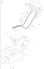 Hayter Hayterette Professional - 284R (284R001001 - 284R099999) - Upper Mainframe Diagram