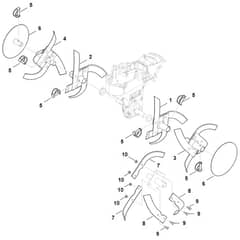 Viking HB445.0 R - Hoe Assy. - Parts Diagram